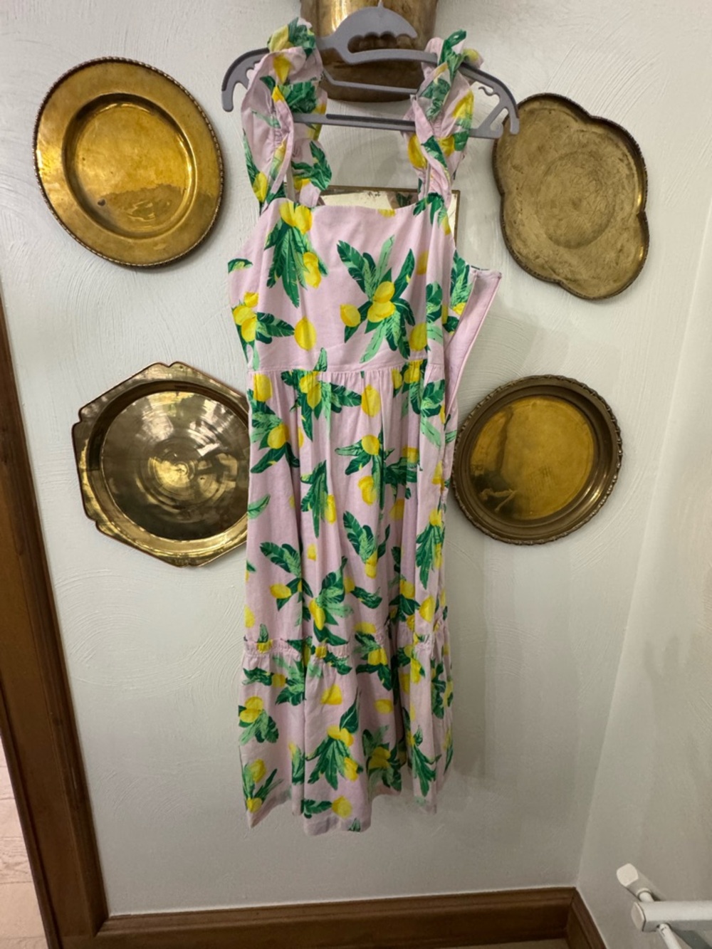 J. Crew Pink Lemon Print Dress - Picture 2 of 8